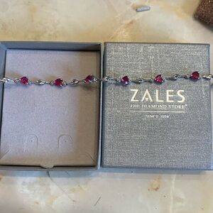 Ruby tennis bracelet